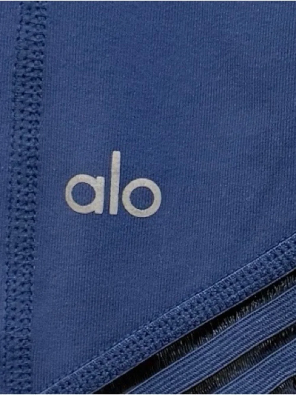 Alo Yoga High-Waist Moto Laser Cut Leggings-Sapphire Blue-Women’s S-Athletic-Gym - Picture 4 of 9